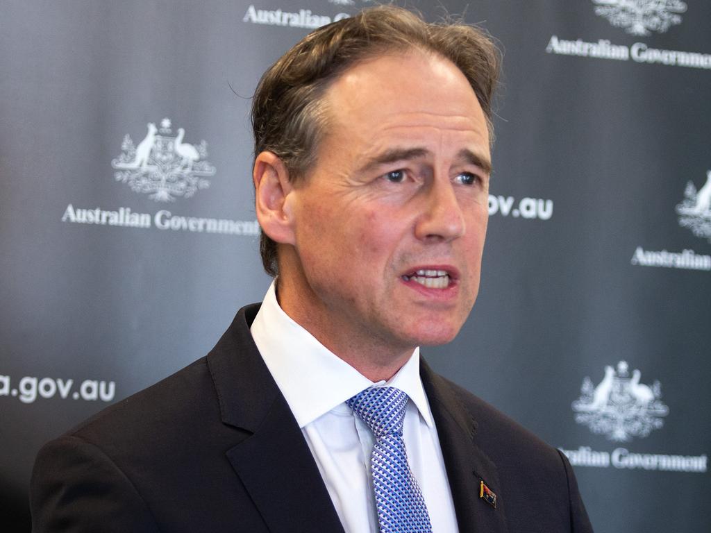 Health Minister Greg Hunt said the federal government was working towards presenting clinical trial data on the use of mRNA in children to the TGA. Picture: NCA NewsWire/Sarah Matray