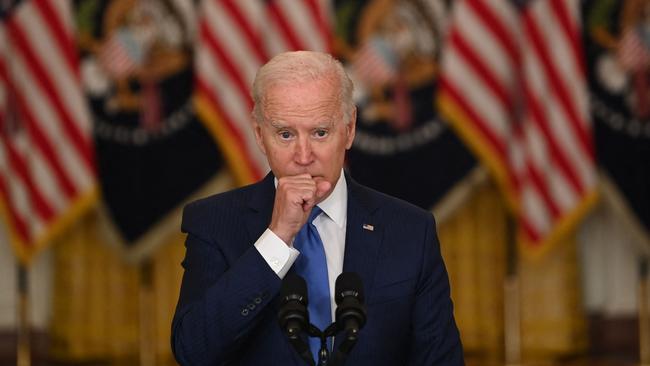 US President Joe Biden eventually got Mr Morrison’s name right. Picture: Brendan Smialowski / AFP)
