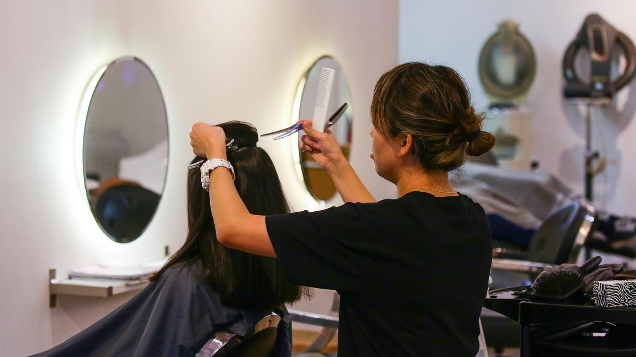 Personal services – like hairdressers, nail salons and tattoo parlours – can open. Picture: NCA NewsWire/Gaye Gerard
