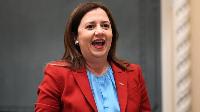 Queensland Premier Annastacia Palaszczuk unveiled a new voucher scheme. Picture: NCA NewsWire / Dan Peled