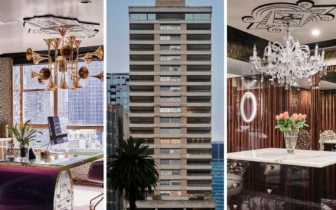墨尔本 "权力之塔 "的奇特公寓拥有设计师的魅力--从劳斯莱斯到 Roberto Cavalli